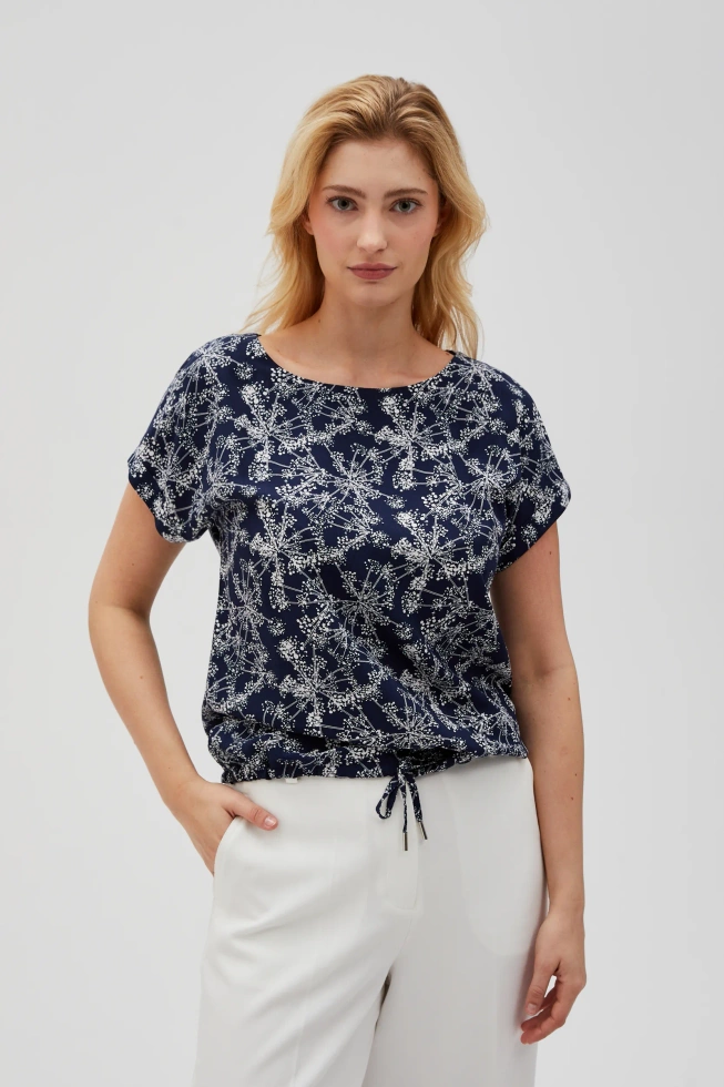 WOMEN'S SHIRT L-KO-4628 NAVY-set