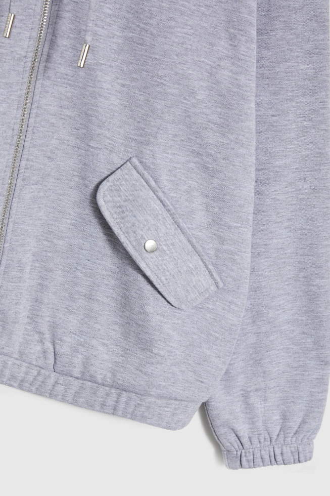 BLUZA DAMSKA Z-BL-4811 L.GREY MEL