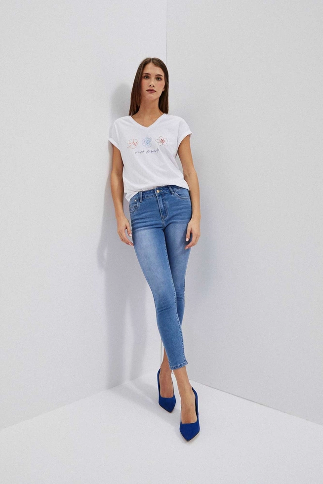 LADIES JEANS L-JE-4012 BLUE