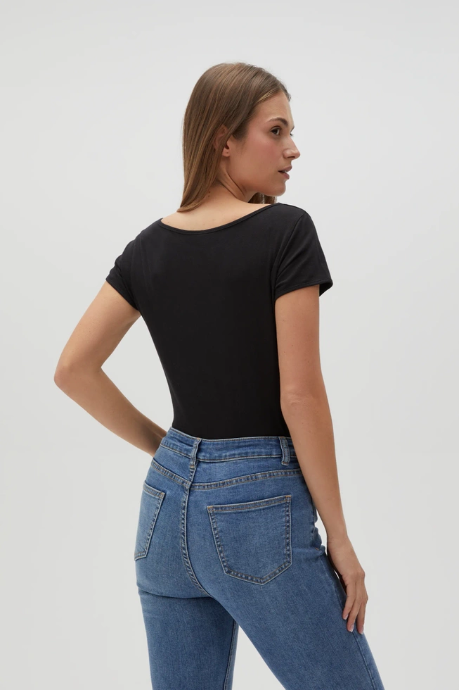 WOMEN'S TSHIRT L-TS-4622 BLACK