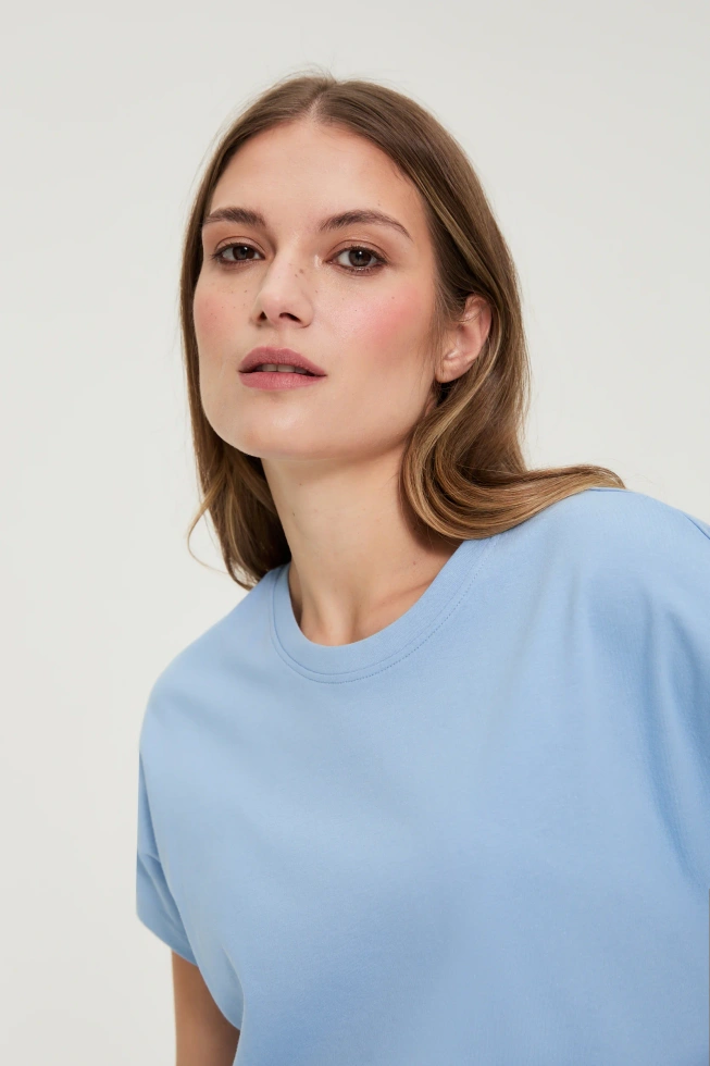 WOMEN'S TSHIRT L-TS-4947 BLUE