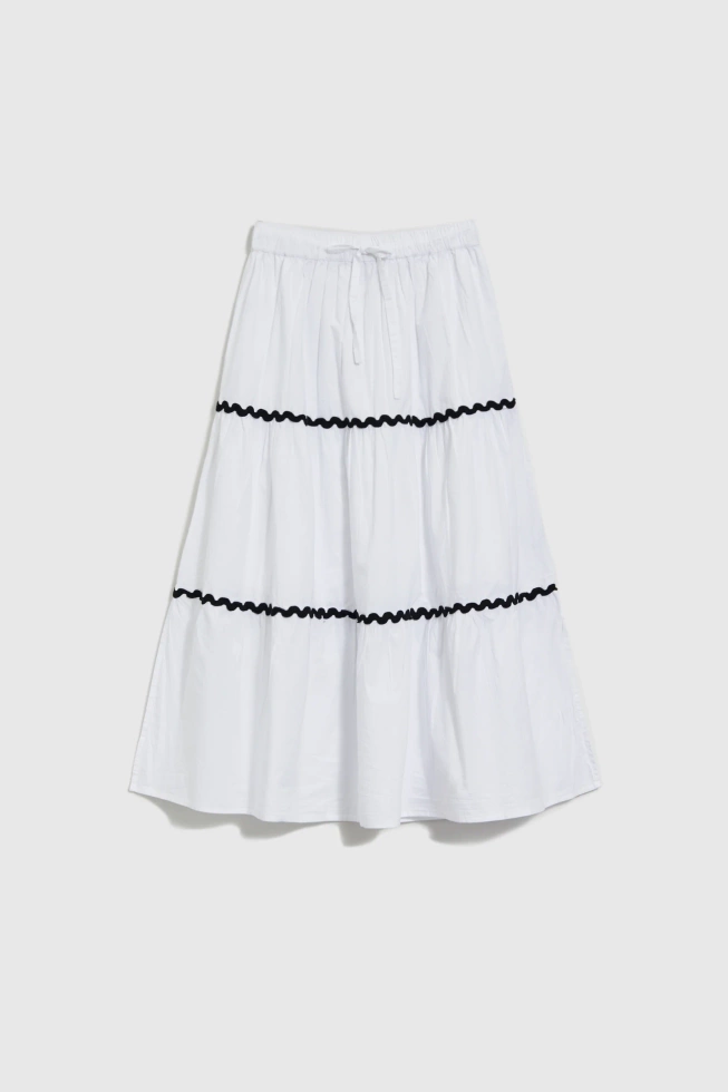 SPÓDNICA DAMSKA L-SC-4617 WHITE-pakiet