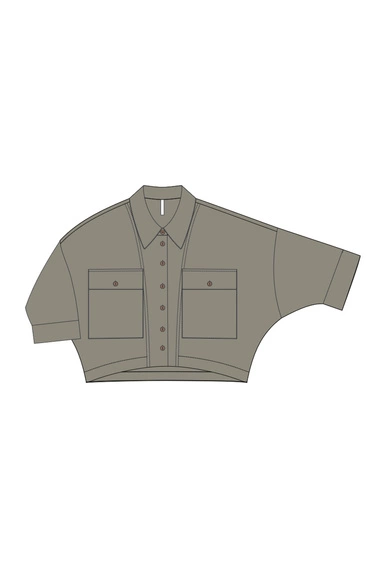 WOMEN'S SHIRT L-KO-4653 OLIVE