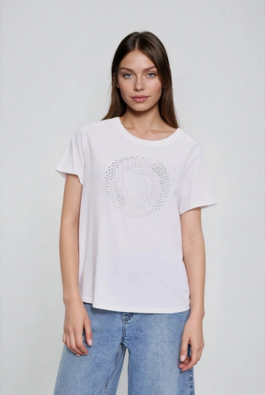 WOMEN'S TSHIRT L-TS-4921 WHITE