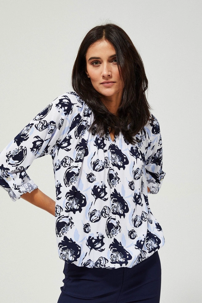 BLOUSE L-KO-3418 L.BLUE