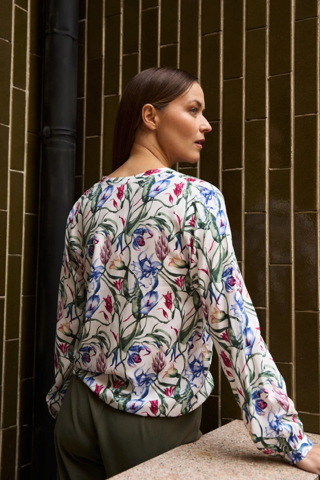 WOMEN'S SHIRT L-KO-4907 MULTICOLOUR