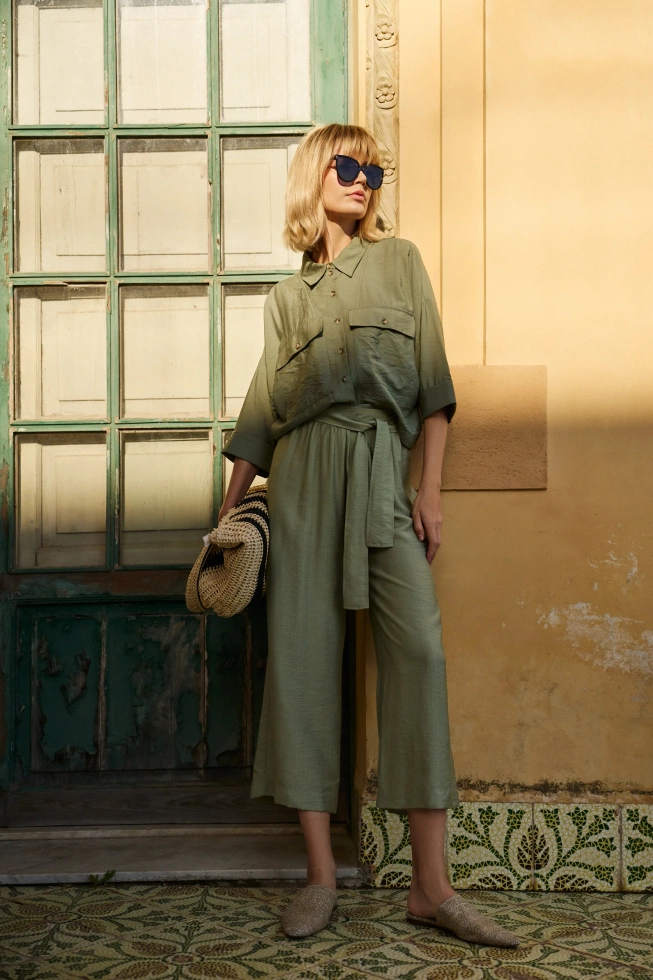 WOMEN'S PANTS L-SP-4624 OLIVE-set