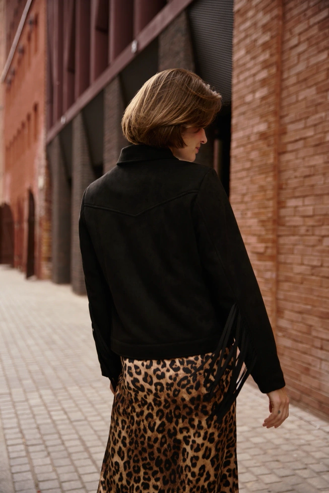 WOMEN'S JACKETS Z-KU-4809 BLACK