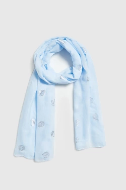 WOMEN'S SCARF L-SZ-4925 L.BLUE-set