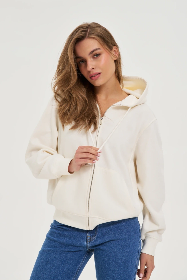 WOMEN'S SWEATSHIRT Z-BL-4821 OFF WHITE