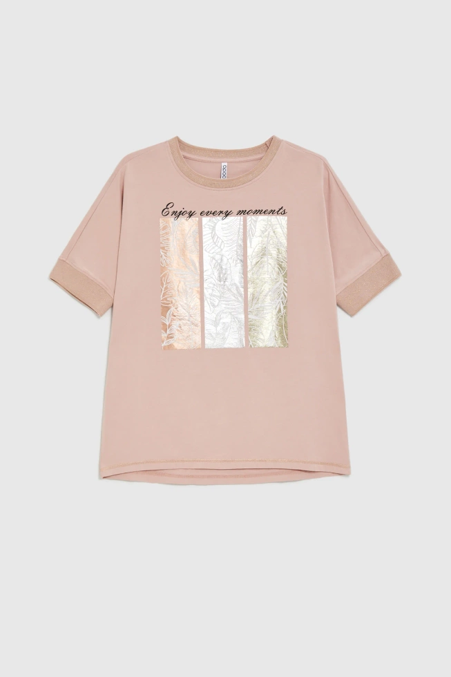 WOMEN'S TSHIRT L-TS-4911 L.PINK