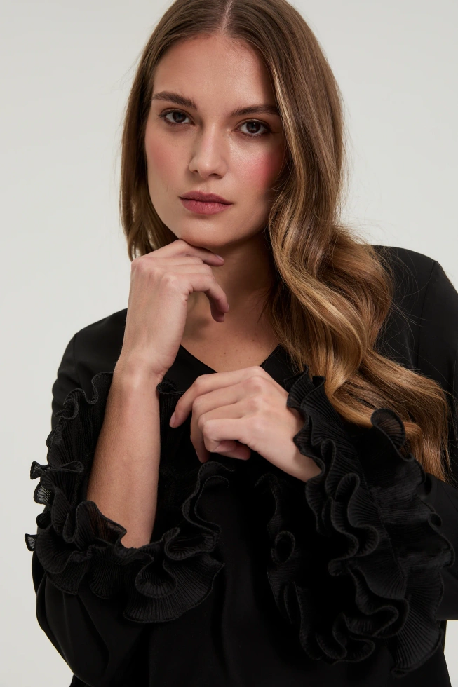 WOMEN'S SHIRT Z-KO-4828 BLACK