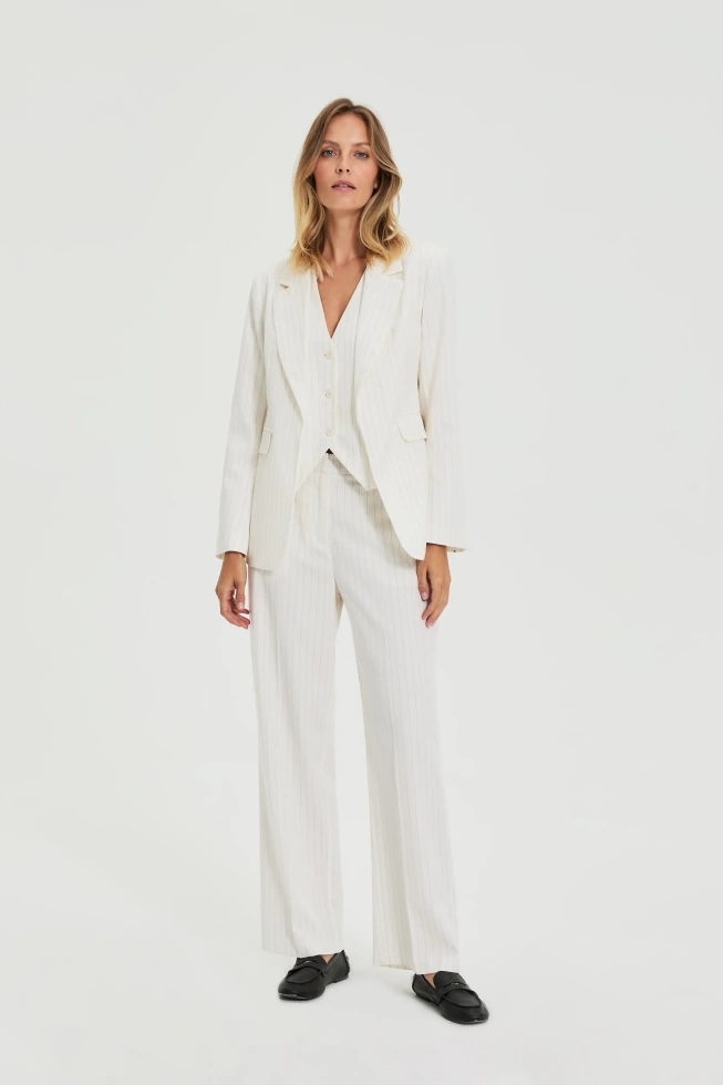 WOMEN'S PANTS L-SP-4911 OFF WHITE