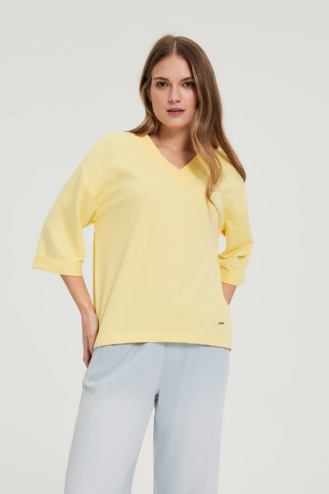 BLUZA DAMSKA L-BL-4908 L.YELLOW