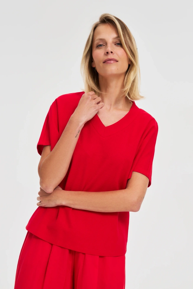 WOMEN'S TSHIRT L-TS-4699 RED