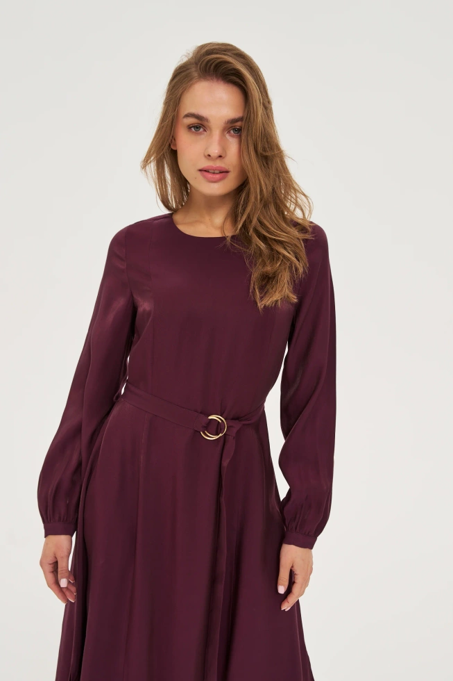 WOMEN'S DRESS Z-SU-4810 BURGUNDY