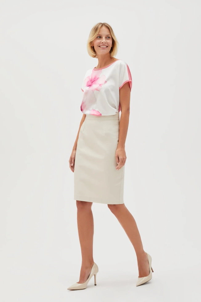 WOMEN'S SKIRT L-SC-4606 L.BEIGE