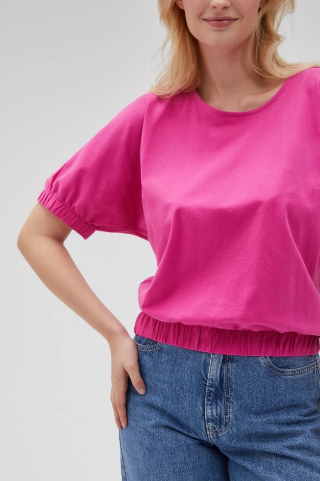 WOMEN'S TSHIRT L-TS-4618 FUCHSIA-set