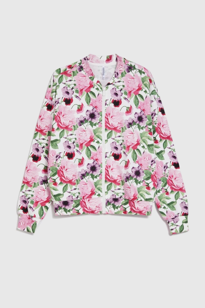 WOMEN'S SWEATSHIRT L-BL-4905 WHITE
