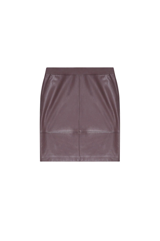 Faux leather skirt