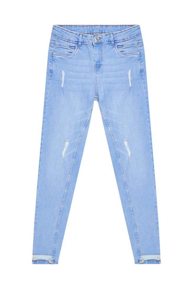 Ripped medium waist jeans