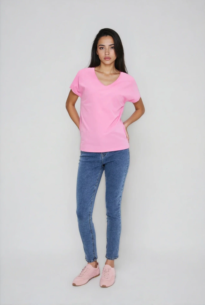 WOMEN'S TSHIRT L-TS-4951 PINK