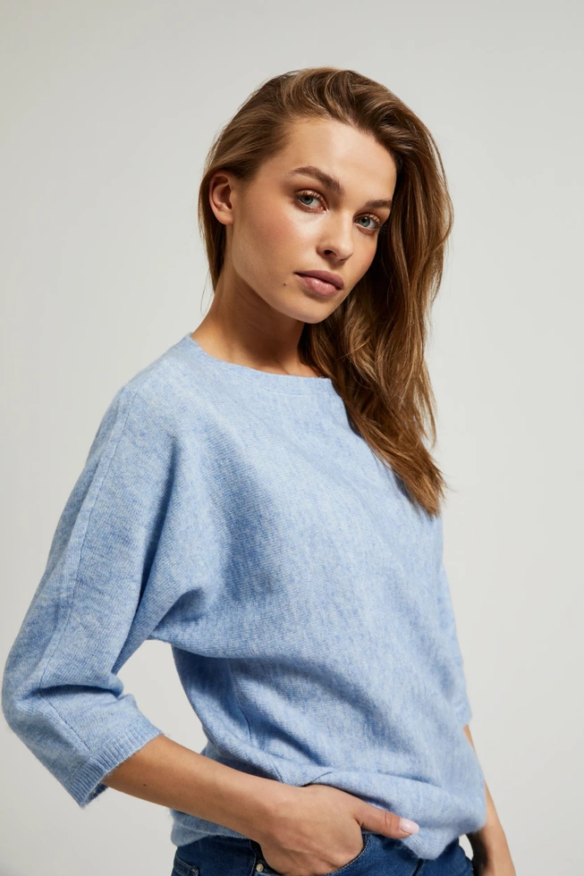 WOMEN'S SWEATER Z-SW-4512 L.BLUE MEL