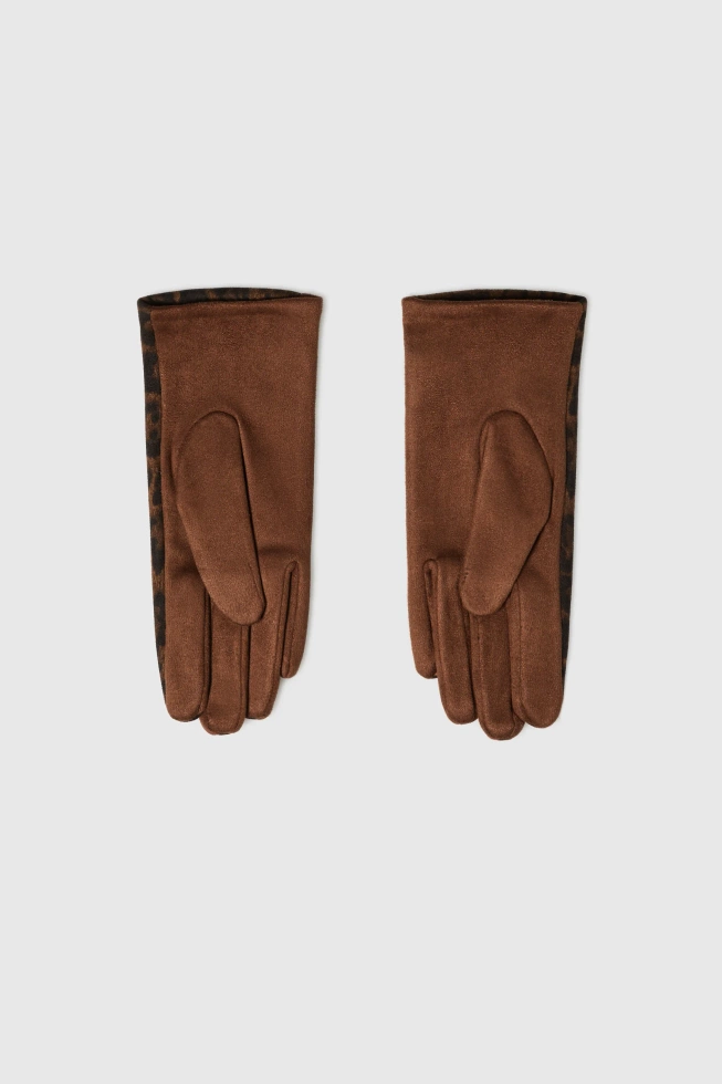 RĘKAWICZKI DAMSKIE Z-RE-4803 BROWN-pakiet