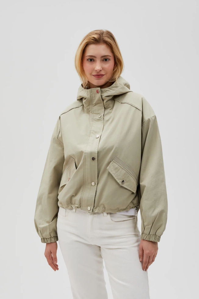 WOMEN'S JACKETS L-KU-4612 OLIVE-set