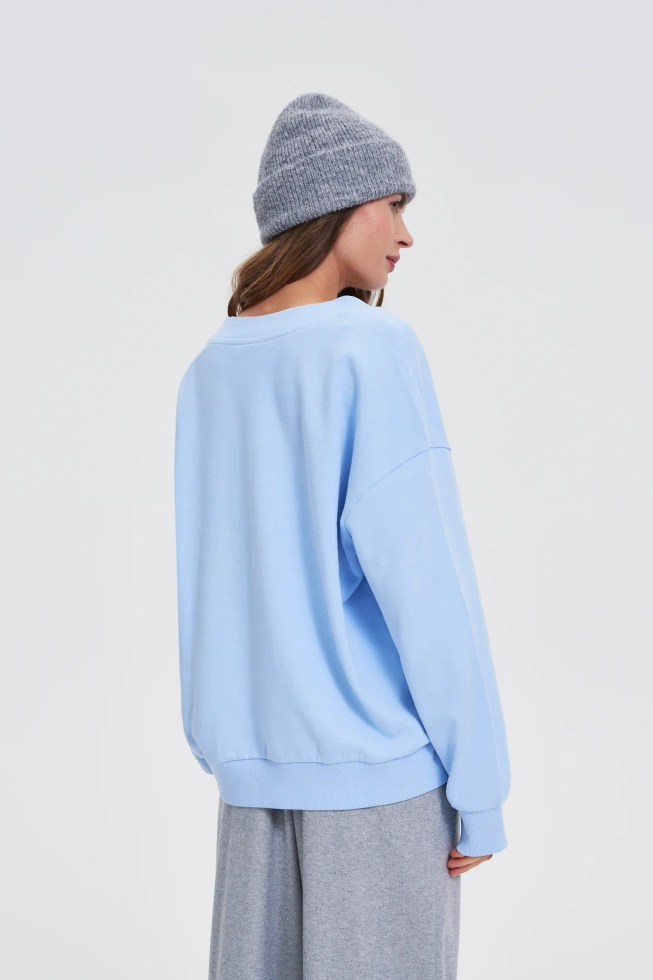 WOMEN'S SWEATSHIRT Z-BL-4807 L.BLUE