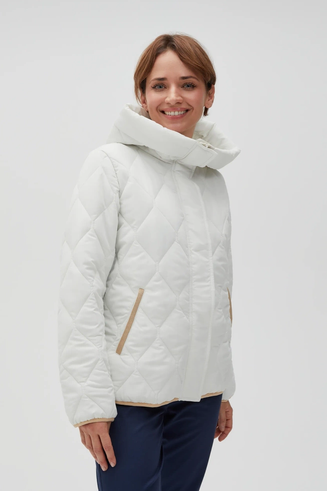 WOMEN'S JACKETS L-KU-4608 OFF WHITE-set