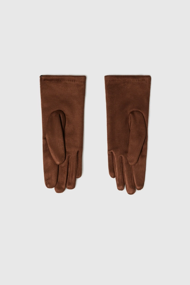 RĘKAWICZKI DAMSKIE Z-RE-4809 BROWN-pakiet