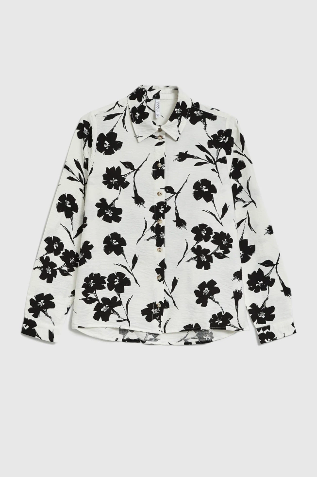 WOMEN'S SHIRT L-KO-4902 OFF WHITE