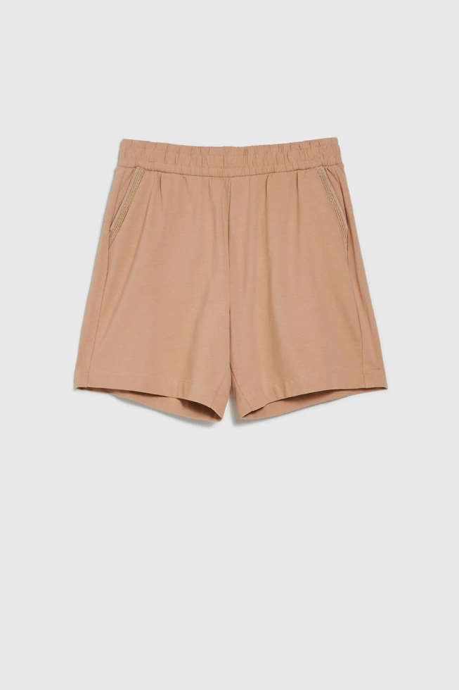 WOMEN'S SHORTS L-SH-4604 L.BROWN-set