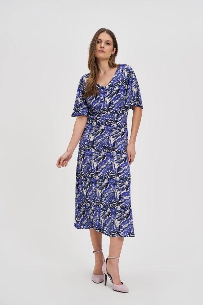 WOMEN'S DRESS L-SU-4647 D.BLUE