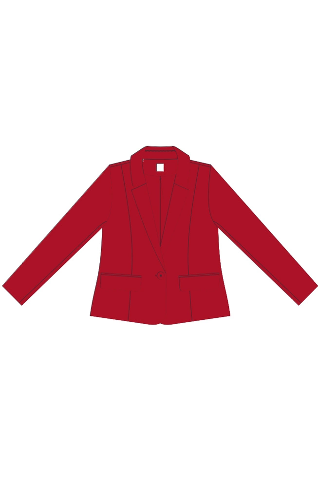 MARYNARKA DAMSKA L-MR-4609 RED-pakiet