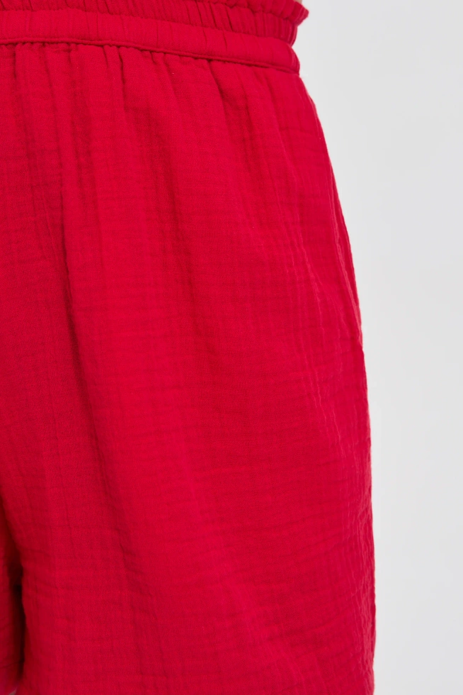 WOMEN'S SHORTS L-SH-4608 RED