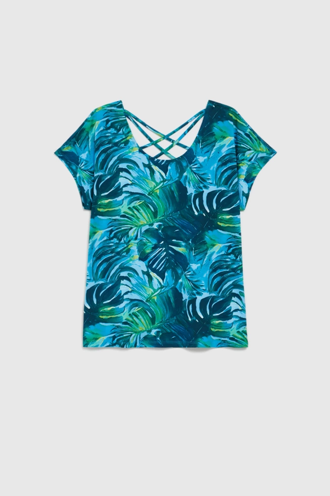 WOMEN'S TSHIRT L-TS-4696 BLUE