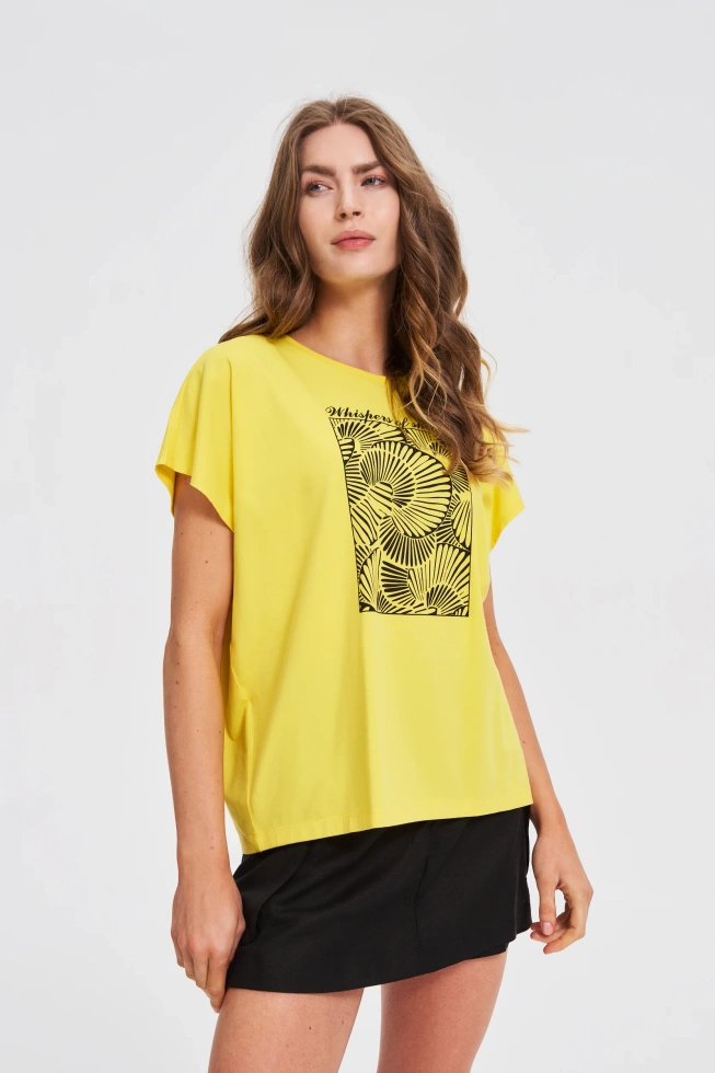KOSZULKA DAMSKA L-TS-4746 YELLOW