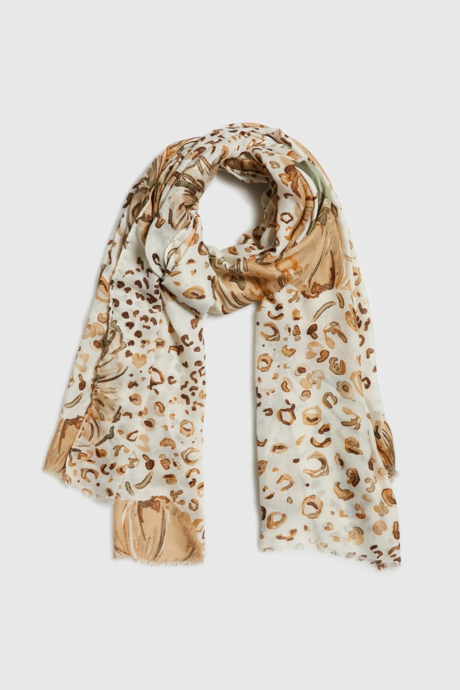 WOMEN'S SCARF L-SZ-4900 OFF WHITE-set