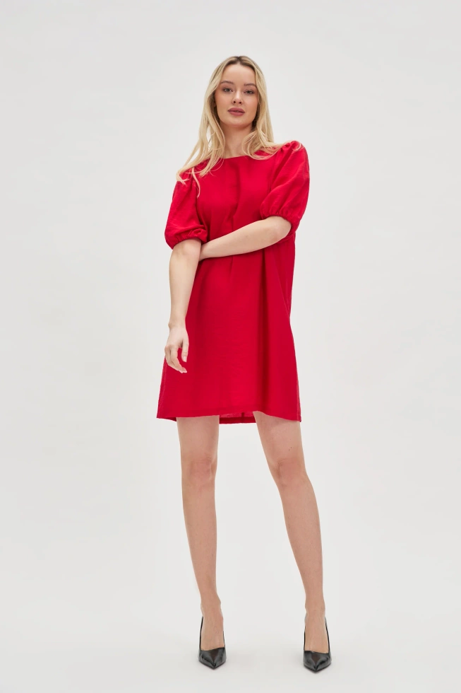 WOMEN'S DRESS L-SU-4638 RED