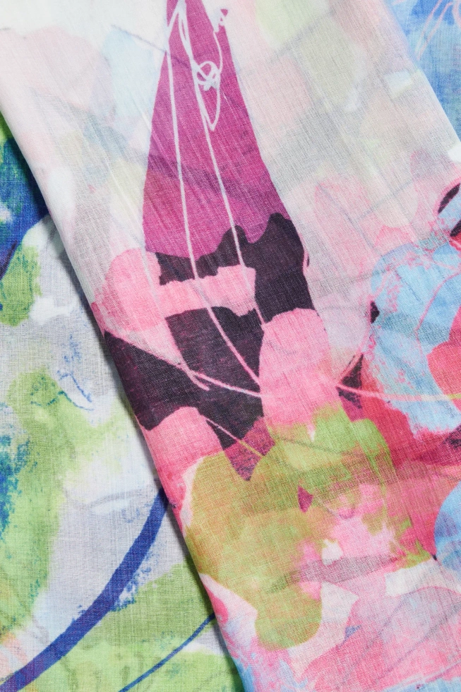 WOMEN'S SCARF L-SZ-4905 BLUE-set