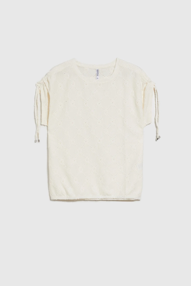 WOMEN'S TSHIRT L-TS-4668 OFF WHITE