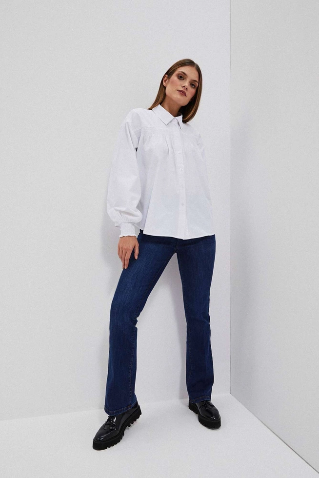 LADIES SHIRT L-KO-4056 WHITE