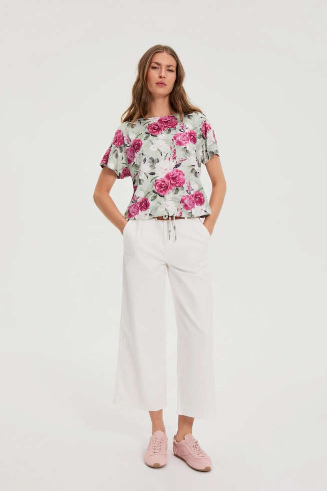 WOMEN'S TSHIRT L-TS-4939 OLIVE