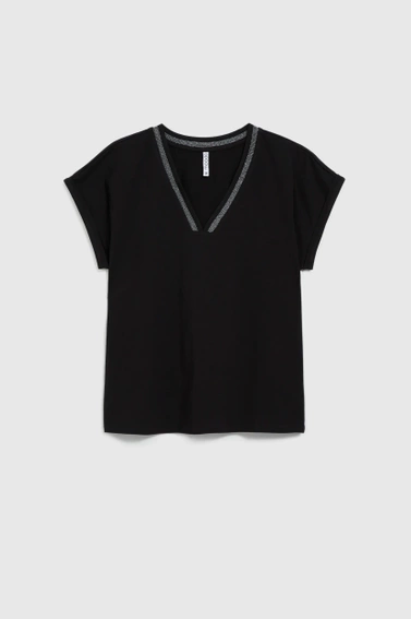 WOMEN'S TSHIRT L-TS-4648 BLACK