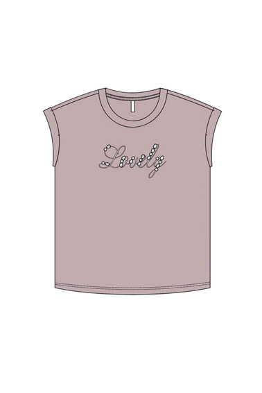 WOMEN'S TSHIRT L-TS-4931 DUSTY PINK