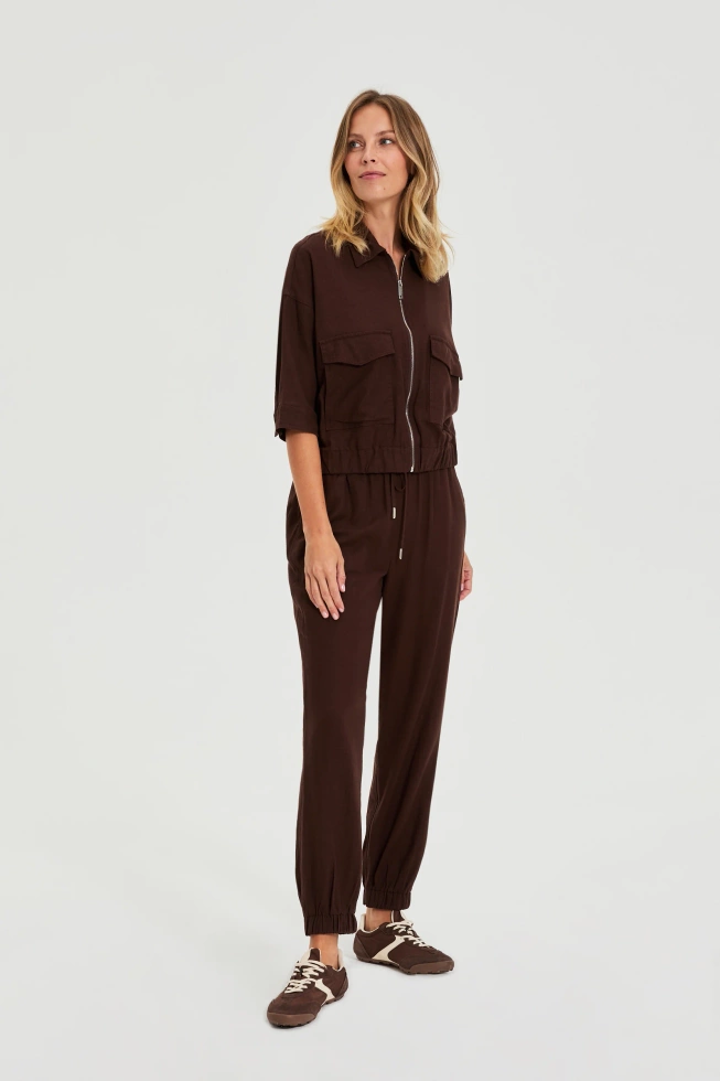 WOMEN'S PANTS L-SP-4924 D.BROWN
