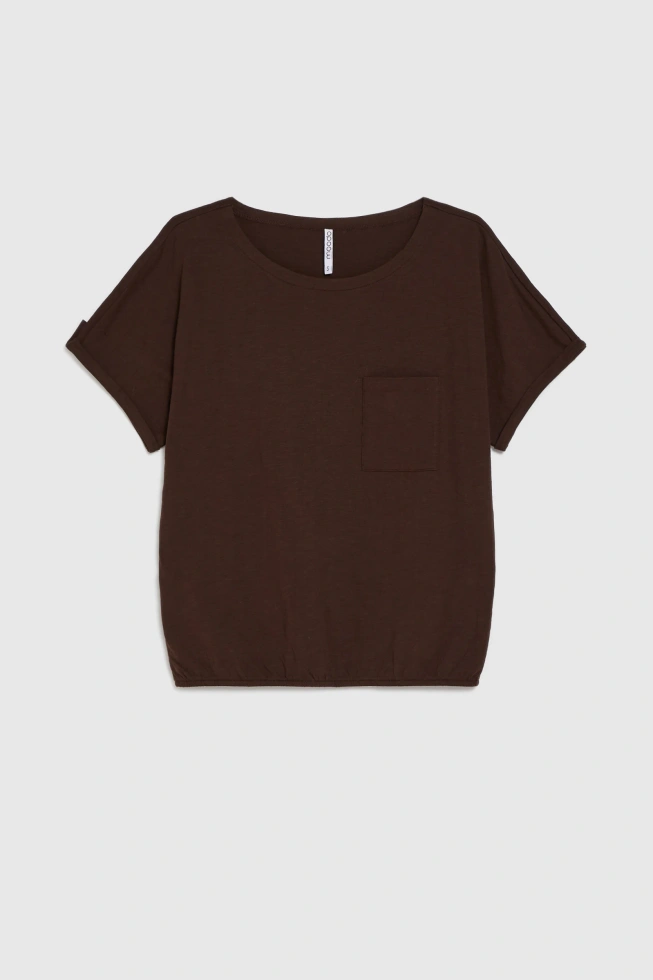 WOMEN'S TSHIRT L-TS-4962 D.BROWN-set