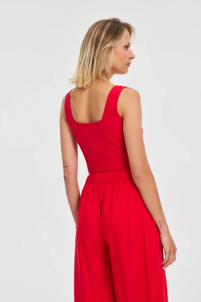 WOMEN'S TOP L-TS-4683 RED-set